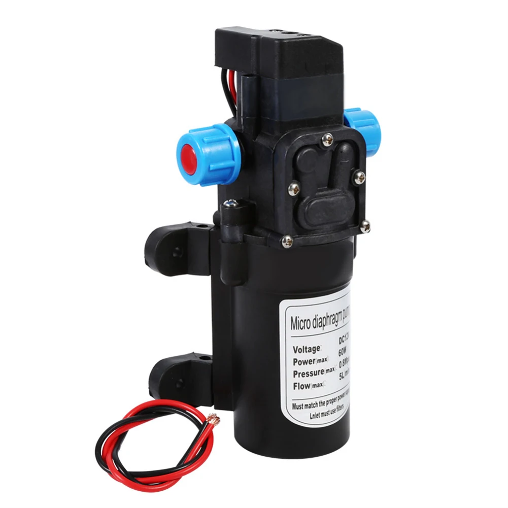 

12V 60W 5L/Min High Pressure Water Pump with Automatic SwitchElectric Water Pump High Pressure Diaphragm Water Sprayer Car Wash