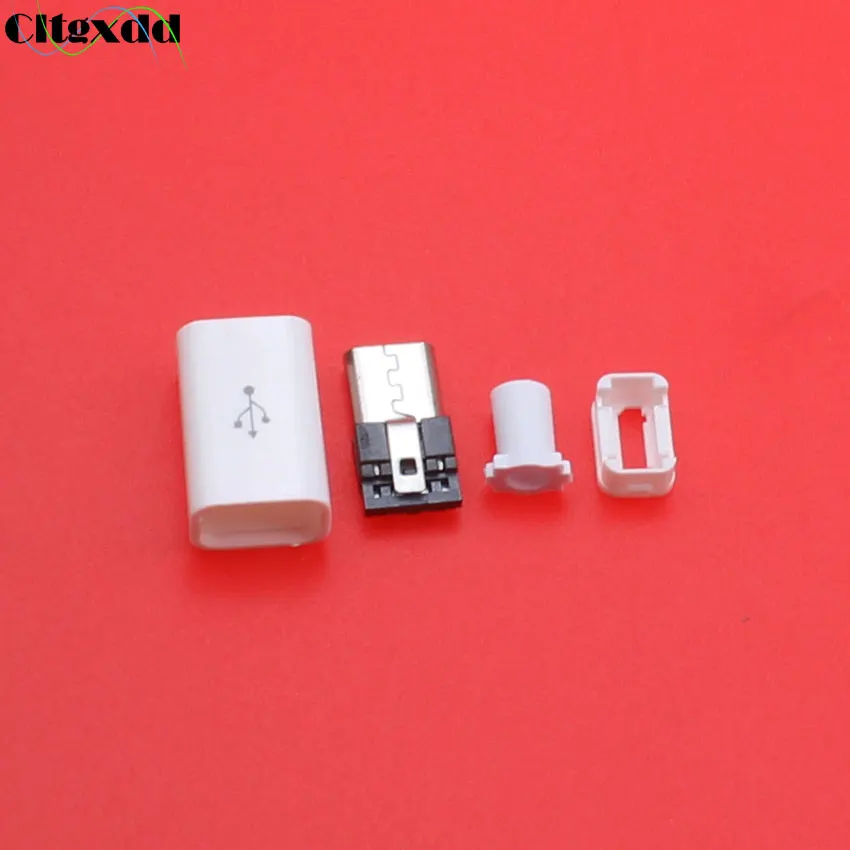 1 шт. 4-контактный 5-контактный разъем Micro USB type-c черный/белый сварочный кабель для