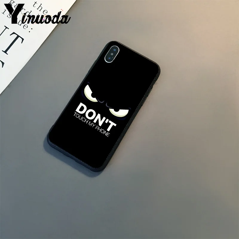 A16 Yinuoda не трогайте мой телефон DIY роскошный высококачественный защитный чехол для Apple iPhone 8 7 6 6S Plus X XS MAX 5 5S SE XR чехол - Color: A16