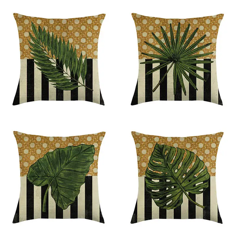 Наволочки в стиле ретро из льна и хлопка 45 х45 см | Дом сад