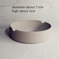 round simple cement silicone mold for ashtray making concrete craft pot mould