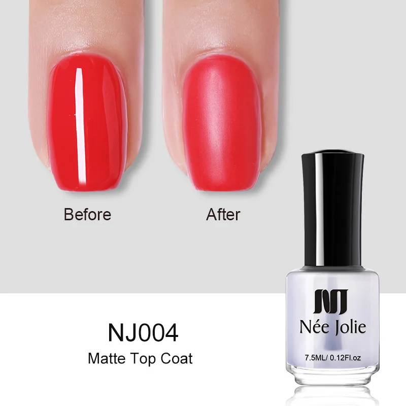 7.5ml base top oil-4 Лак для ногтей NEE JOLIE Pink Series, быстросохнущий, 3,5 мл, 7,5 мл, голографический матовый блеск, зеркальный эффект, лак для ногтей, 18 цветов - Цвет: 7.5ml base top oil-4