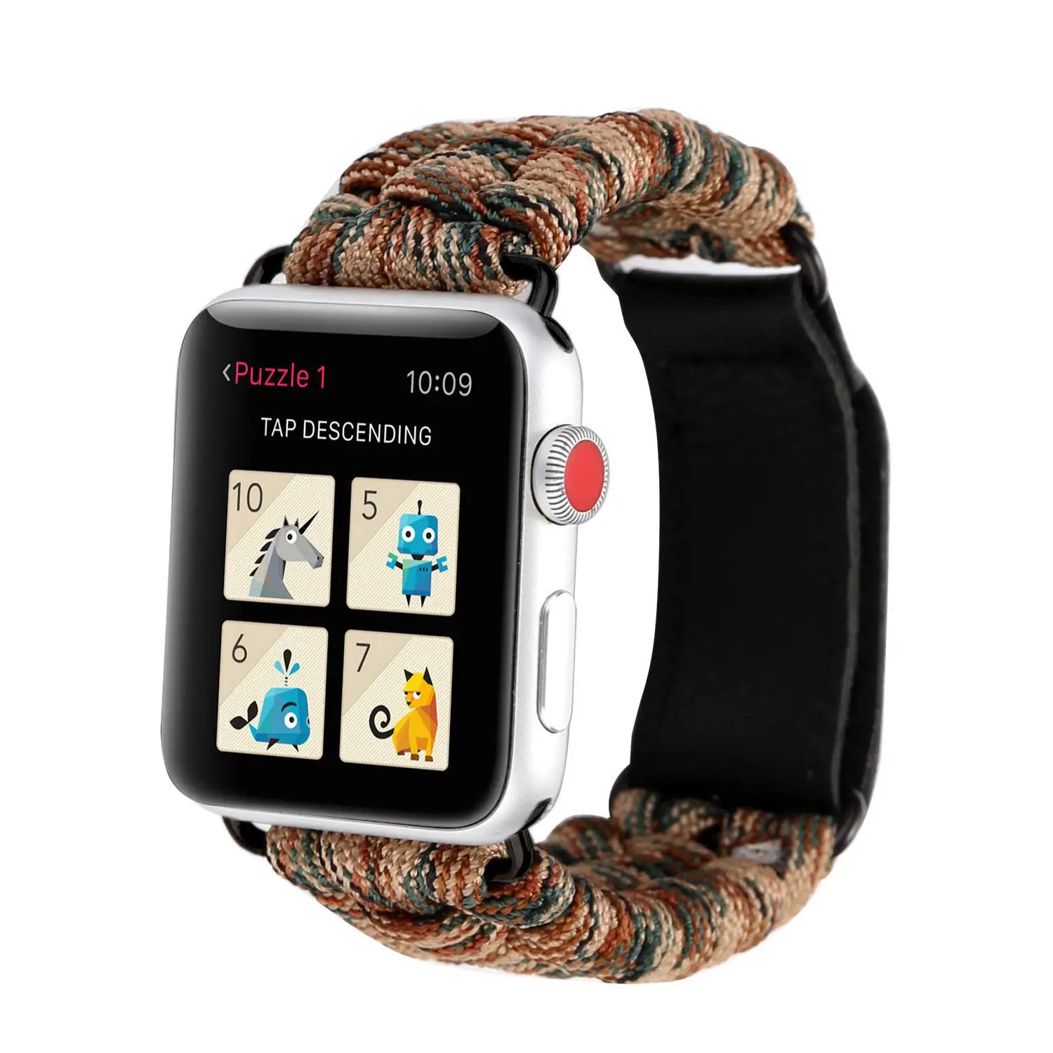 Apple Watch Band, нейлоновые части, парашютный шнур, для спорта на открытом воздухе, кемпинга, активного отдыха, для женщин и мужчин, браслет, ремешок для iWatch Series 5 4 3 2 1