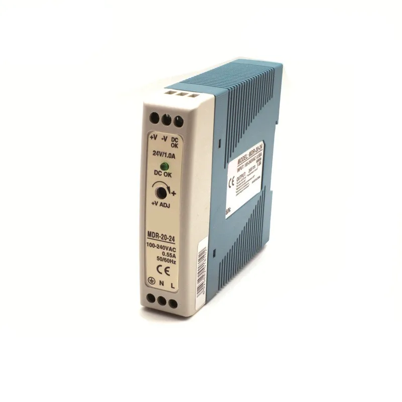 MDR 20 Вт один выход 5 в постоянного тока 12 В 15 24 36 48 промышленный импульсный источник