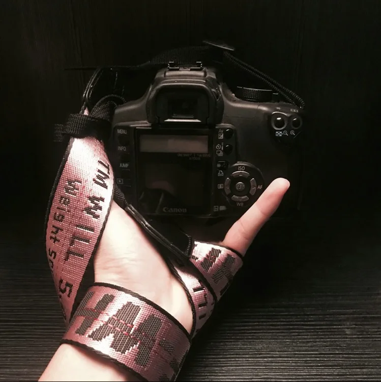 Белый неопрен шейный ремень для Canon Nikon Pentax sony Fuji Olympus камера желтый/серебристый/черный/красный/синий