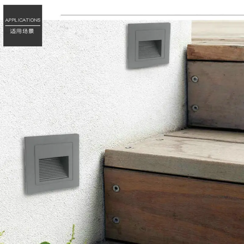 Алюминиевый Современный компактный светодиодный светильник для лестницы