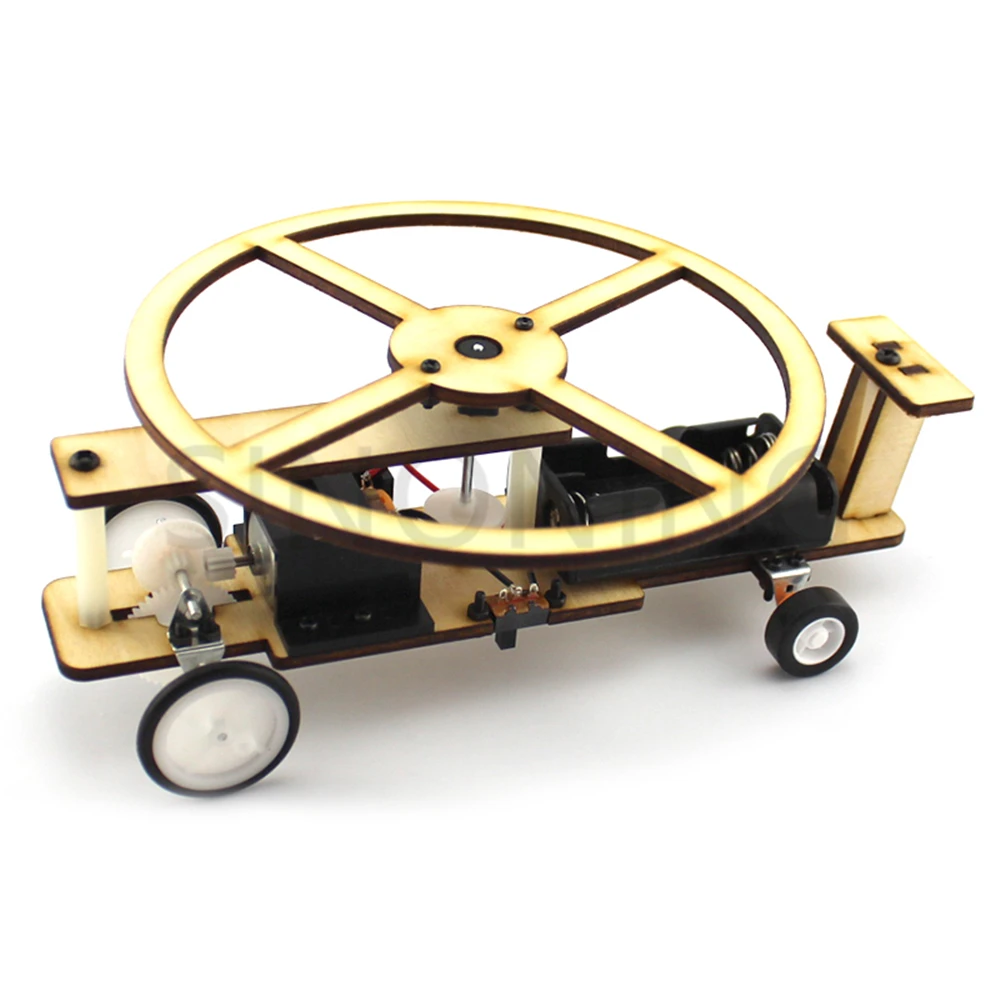 

Wooden helicopter DIY taxiing airplane model boy maker technology small production