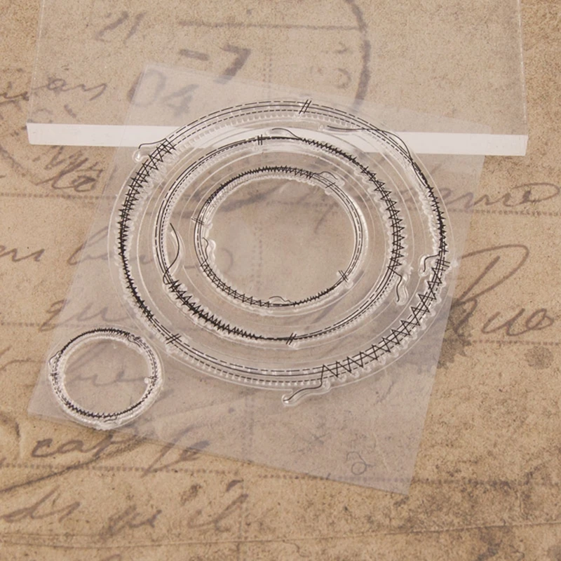 Прозрачный Очистить резиновый штамп силиконовый Скрапбукинг альбом