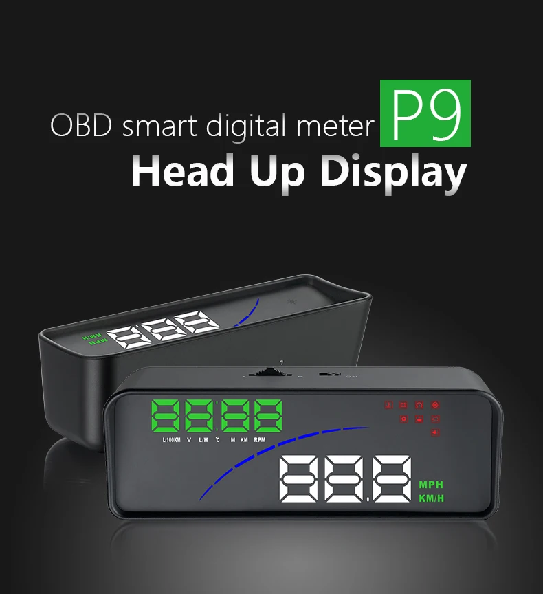 HUD Универсальный Автомобильный дисплей с OBD2 портом лобовое стекло автомобиля
