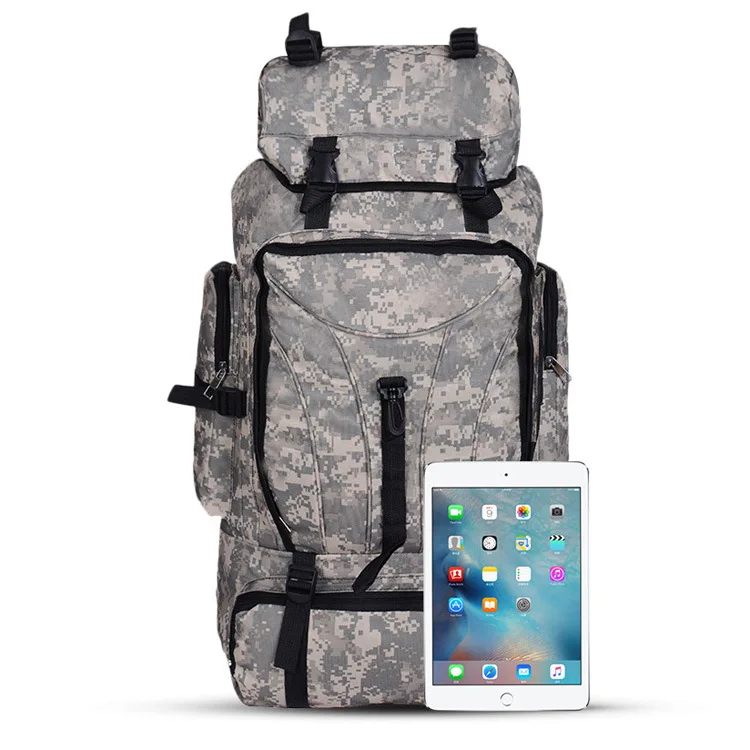 70L Waterproof Men Climbing Hiking Military Tactical Backpack Camping Mountaineering Outdoor Sport Army Rucksack Bag | Спорт и
