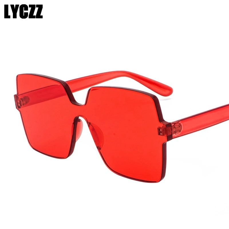 Lyczz Брендовая дизайнерская обувь модная цельнокроеная крупные сонечные очки