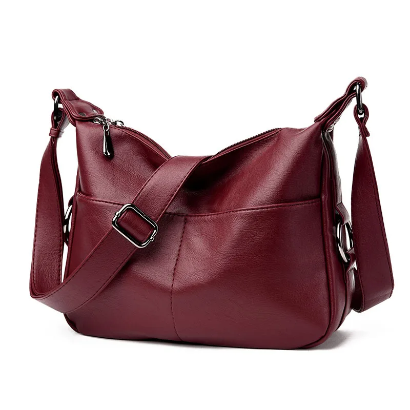 

Новинка 2017, простые повседневные Наплечные сумки для женщин среднего возраста, женская сумка-мессенджер, мягкая женская сумка-мессенджер, ...