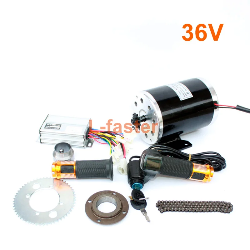36V 1000W twist kit 1000 Вт электродвигатель мотоцикла комплект 25H цепной привод высокоскоростной Электрический скутер замена электрический картинг конверсионный комплект - Цвет: 36V 1000W twist kit