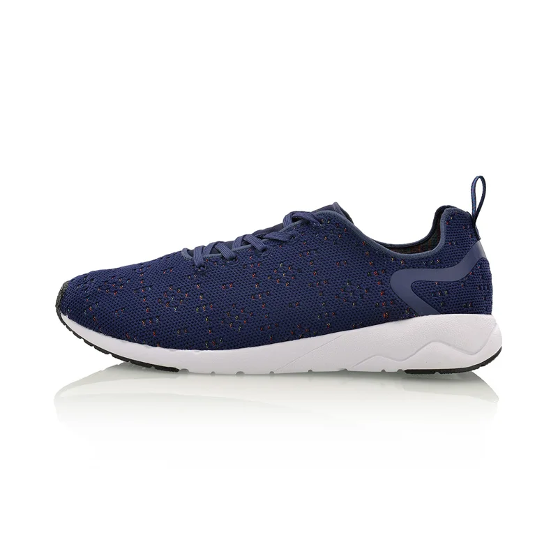 Li-Ning/Мужская обувь для отдыха; прогулочная обувь из моно пряжи; нескользящая подкладка; спортивная обувь; дышащие кроссовки; AGCM055 YXB076