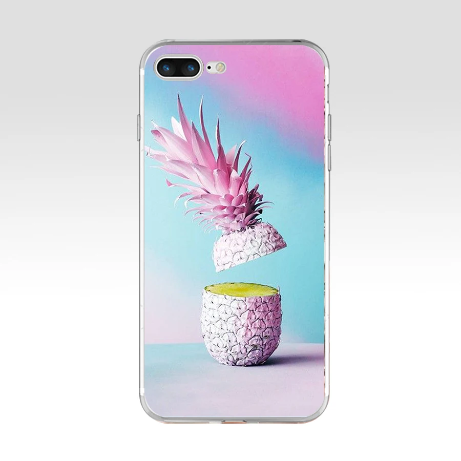 263FG розовый Ананасовый Мягкий ТПУ силиконовый чехол для Apple Iphone 5 6 6s 7 8 plus x xr xs