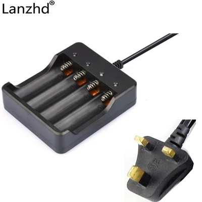 Lanzhd 2/4/8 слотов для карт интеллигентая(ый) Батарея Зарядное устройство с защитой от короткого замыкания для 2/4/8 18650 литий-ионная аккумуляторная батарея - Цвет: For 4PCS 18650