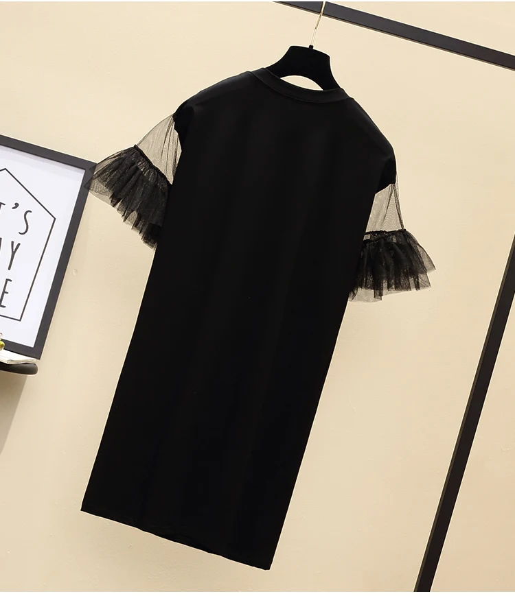 Размера плюс 5XL размер женские футболки с рисунками из мультфильмов платья 2020