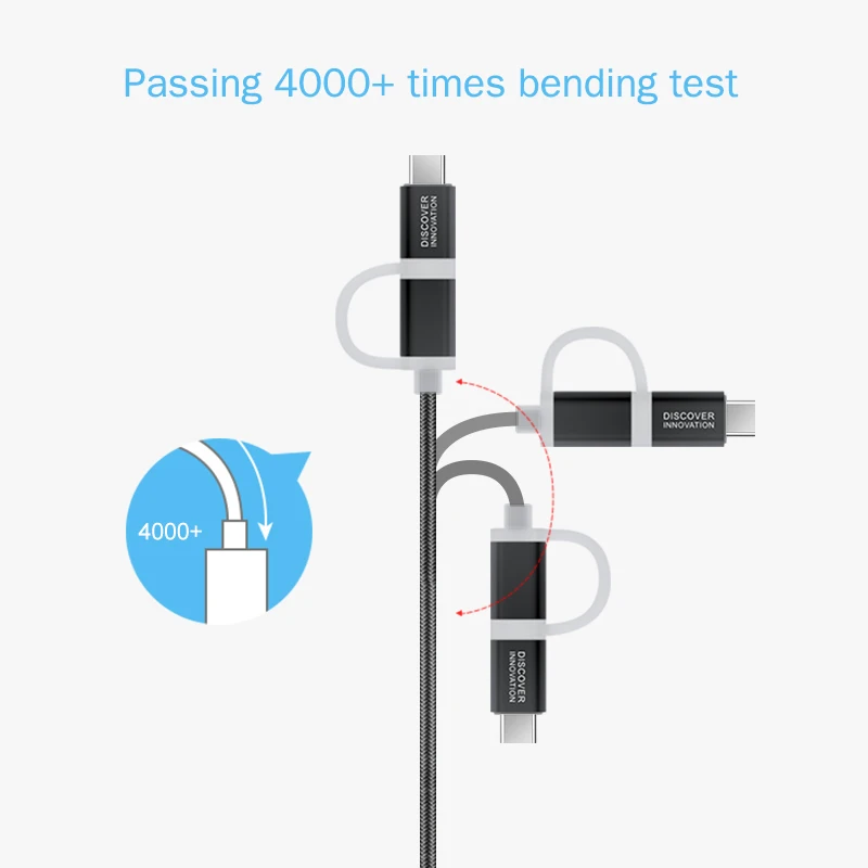 Nillkin usb кабель micro type C для iPhone USB зарядное устройство кабель для передачи данных 2 в 1 для iPhone XS Max/XS/X/8 Micro USB телефон для XIAOMI F1