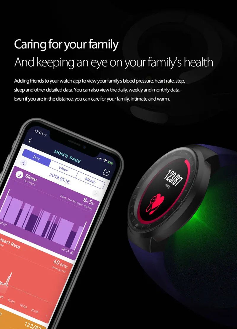 VERYFiTEK V15 Полный Круглый дисплей Смарт-часы кровяное давление монитор сердечного ритма фитнес-браслет спортивные часы для мужчин и женщин умные часы