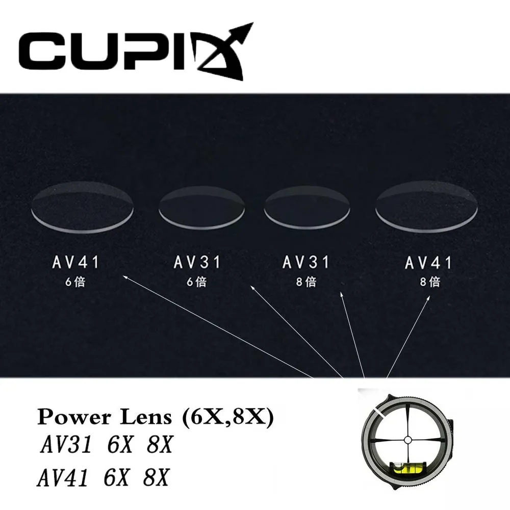 

Составной лук прицел мощность объектив 6X 8X смола диаметр 35 мм/45 мм аксессуары для прицел AV31/AV41 для стрельбы из лука охота