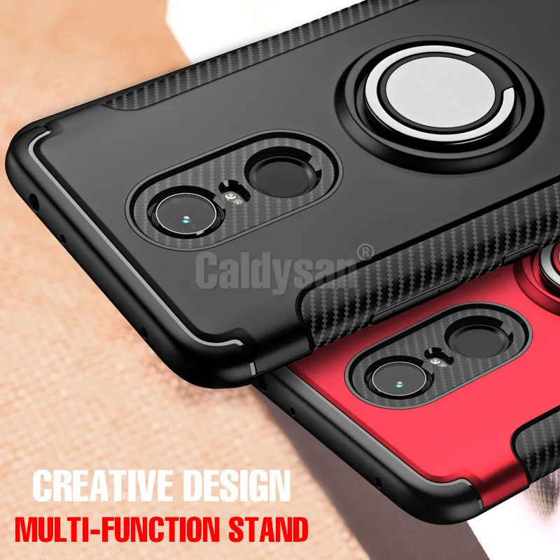 Чехол с кольцом подставкой для Xiaomi Pocophone F1 Redmi 6 Pro 6A 5 Plus 5A Note 4 4X 5A|Бамперы| |