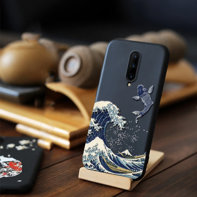 Для OnePlus 7 Pro 7 Чехол 3D рельефный тиснение матовый мягкий 360 Полный Чехол LICOERS Официальный чехол для Oneplus7 1+ 7 7Pro Funda Shell
