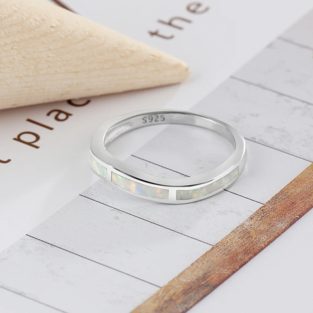 Milky Opal Stone Soild 925 Sterling Silver Rings For Women Party Jewelry Gifts Her (JewelOra RI103257) | Украшения и аксессуары