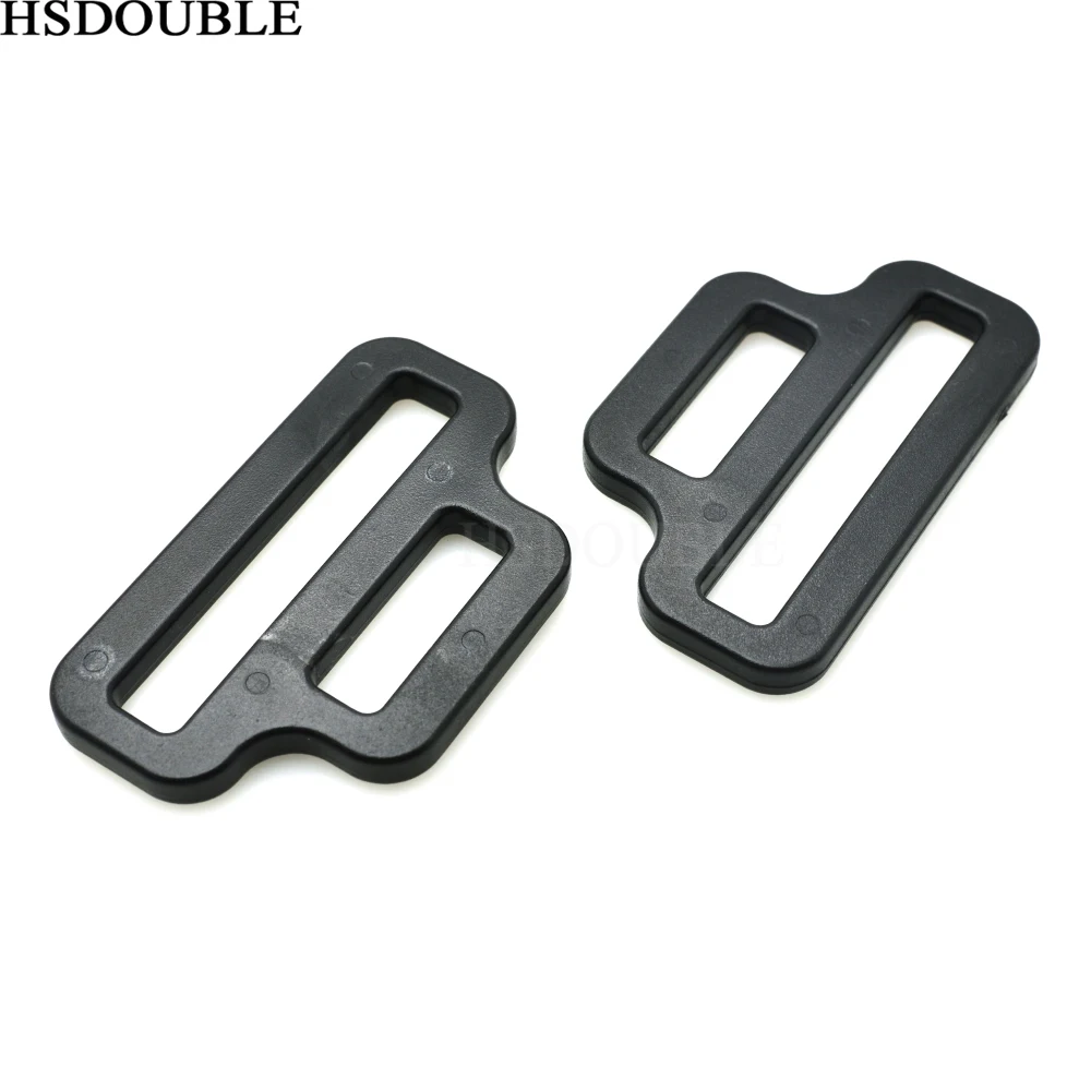 

2 Hole Tri-Glide Adjust Buckles Plastic Slider for Backpack Straps Garment Accessories Webbing 24.5mm and 50mm