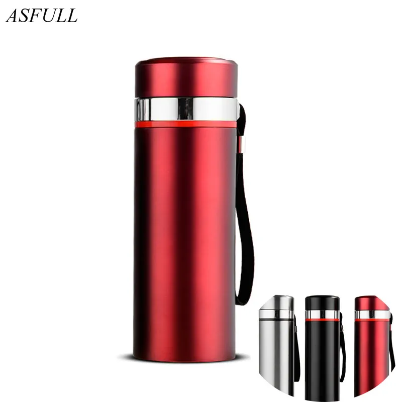Кружка-термос ASFULL 450 мл для путешествий бутылки из нержавеющей стали воды