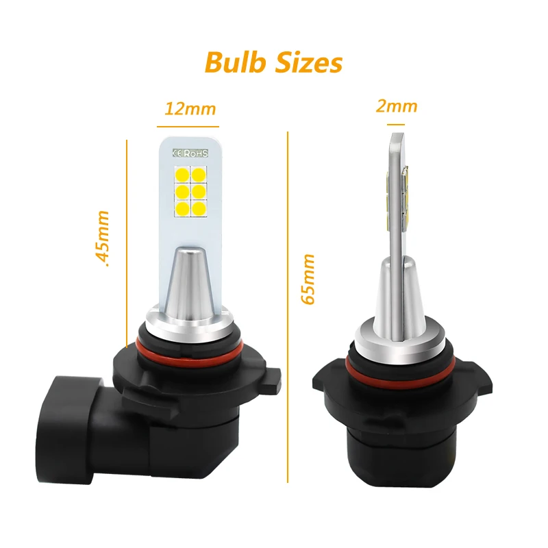 2x9006 HB4 светодиодный противотуманные лампы 3030 12SMD Авто Мотор грузовик вождения