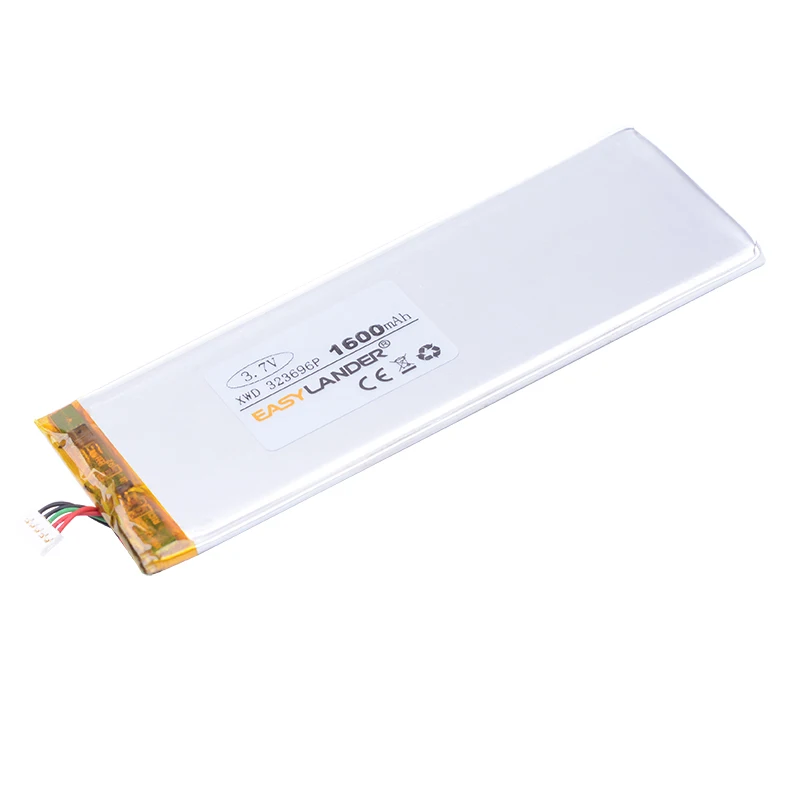 323696 3 7 V 1600mAh перезаряжаемый литий полимерный аккумулятор для Китай клон 4 дюймов I6