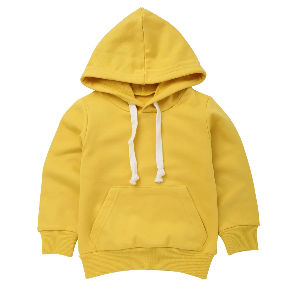 Apricot yellow Милые детские толстовки из хлопка Kawaii с логотипом на заказ, фото текст, принт для девочек и мальчиков, детский дочерний родитель, толстовки с капюшоном - Цвет: Apricot yellow