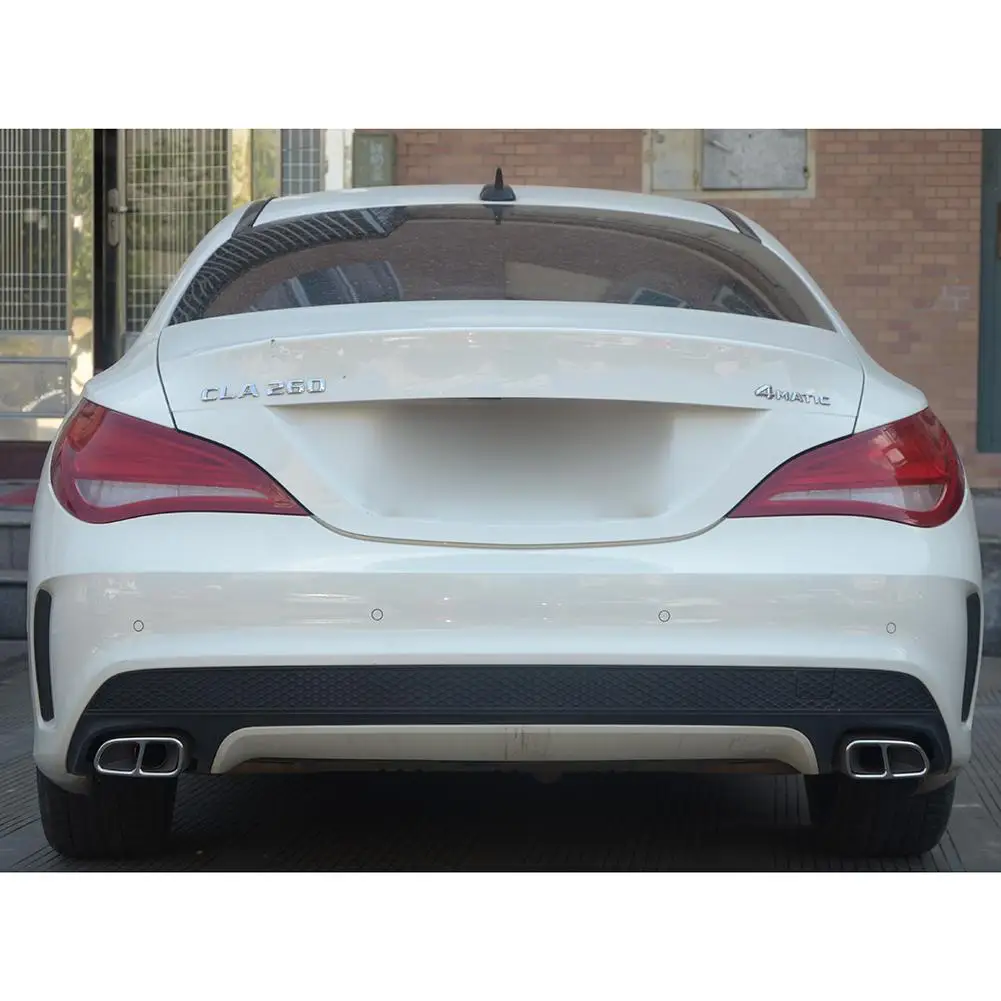 Из 2 предметов хромированного металла выхлопных труб рамка для Mercedes Benz CLA 2013 2016 Авто Автомобильные