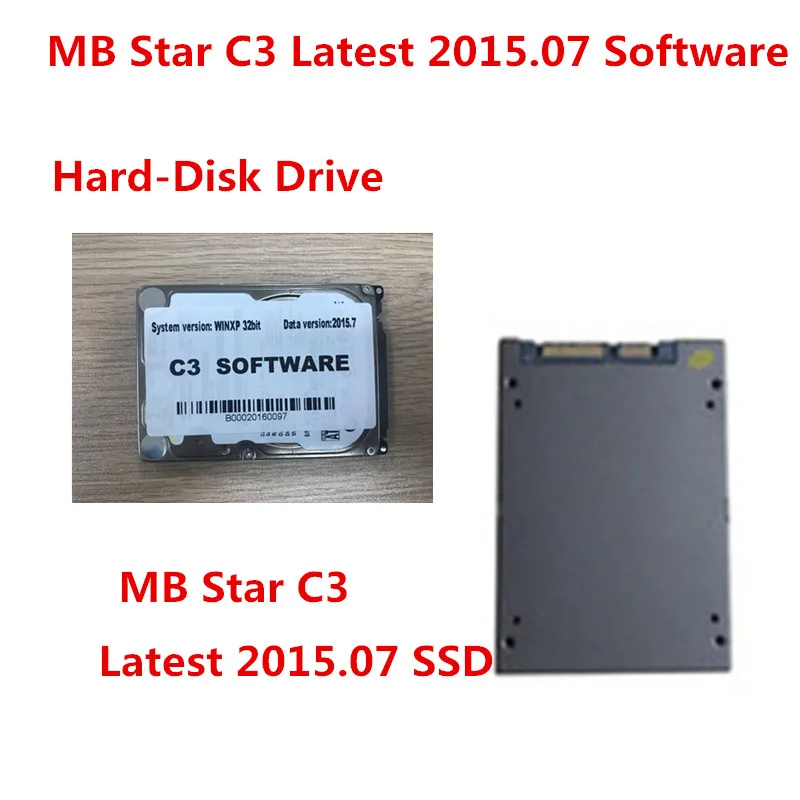 Новейшее программное обеспечение MB Star C3 Connect HDD или SSD с версией V2015.7 для D630 CF19 CF30