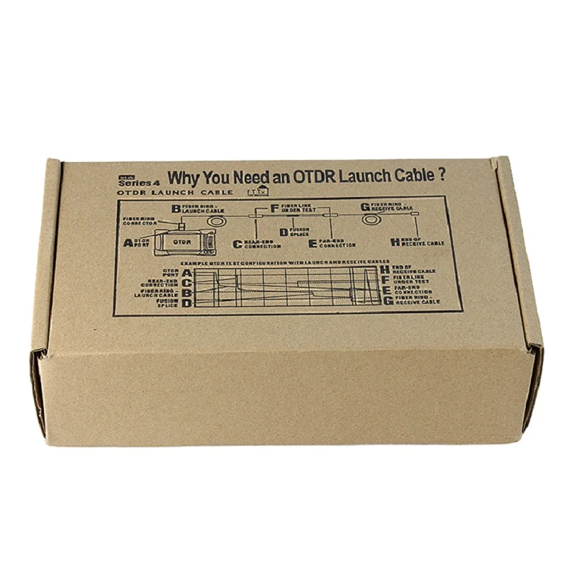 

FC UPC 500/1000/2000 meters Singlemode Fiber Ring-Portable OTDR Launch Cable Box OTDR fiber tester extension line
