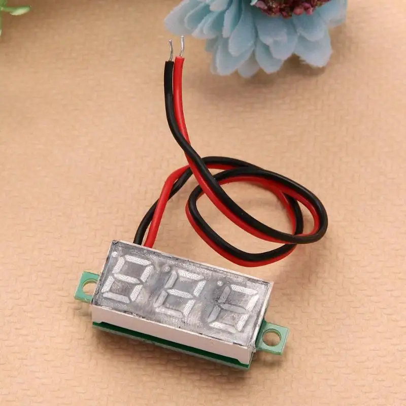 0 28 дюймов DC 2 5 V 30V Мини цифровой Батарея вольтметр Напряжение метр тестер LED Экран
