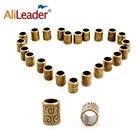 Зажимы для волос Alileader Mix, для плетения кос, бусин, дредов, зажимы, ювелирные изделия, античный медный цвет, кольца для плетения, бусины для дредов
