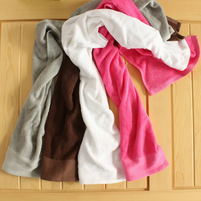30x110 см 100% Хлопок Нетканые Гладкокрашеные Полотенца Спортивные квадрат towel plain Quick