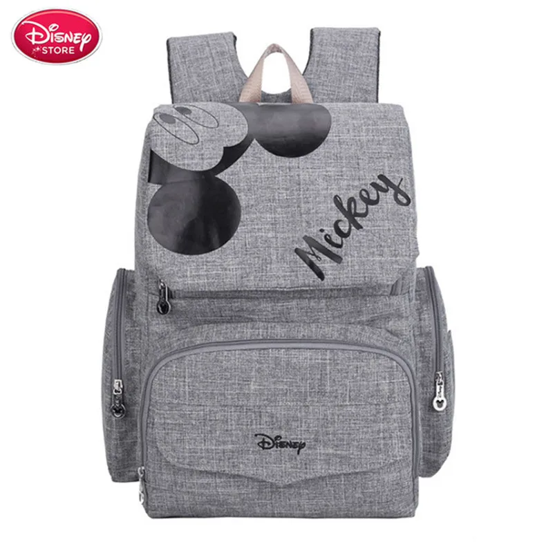 Gray Новинка, брендовые сумки disney, рюкзак с Минни Микки Маусом, сумки для подгузников для мам, сумки для мам, для путешествий, для ухода за ребенком, сумка для мам, сумка для кормления - Color: Gray