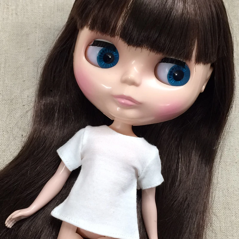 1 шт 1/6 кукла футболка одежда для Blyth Barbies Azone Momoko аксессуары рубашек|doll t-shirt|momoko