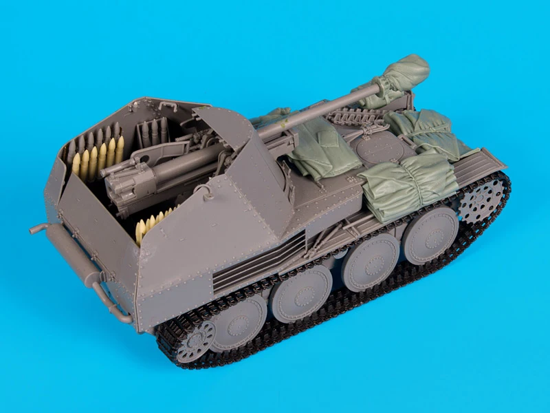 Несобранный набор аксессуаров Marder III 1/35 года без бака фигурка из исторической