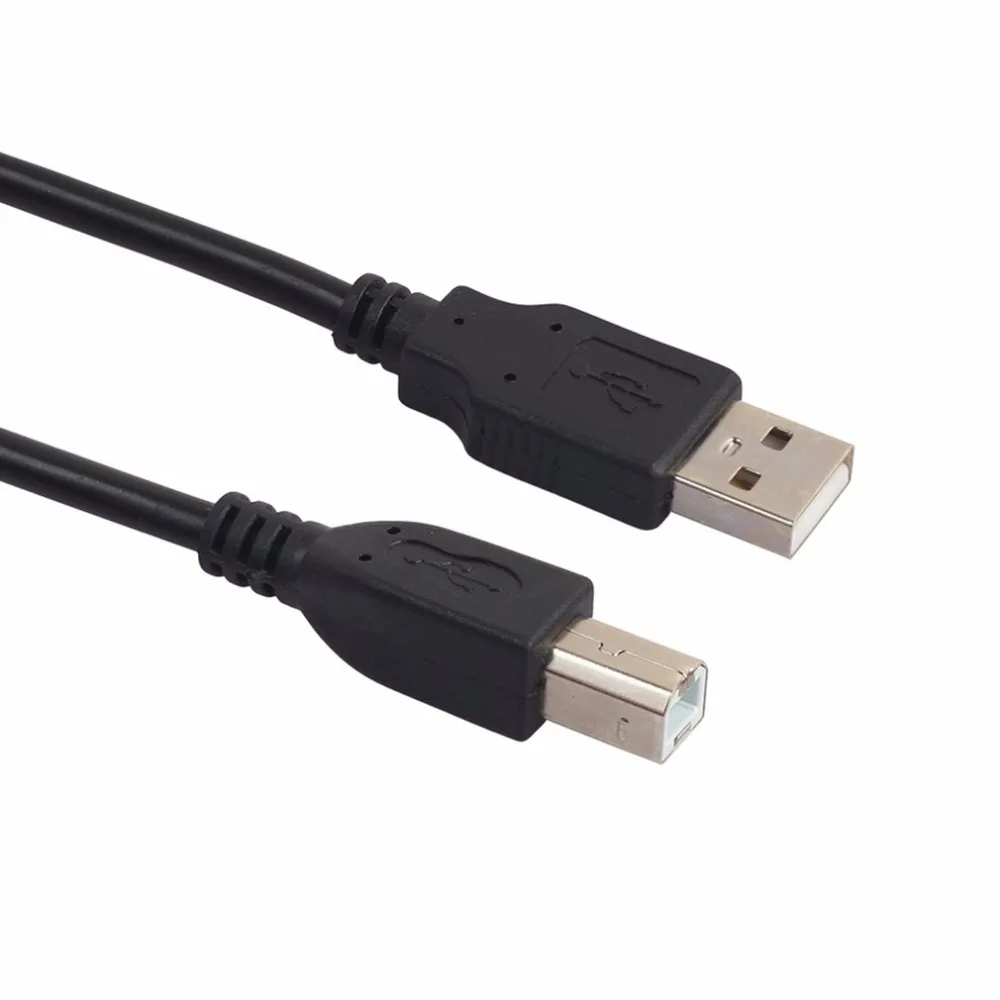 Новинка 2017 высокоскоростной кабель USB 2 0 1 5 м 3 длинный черный экранированный