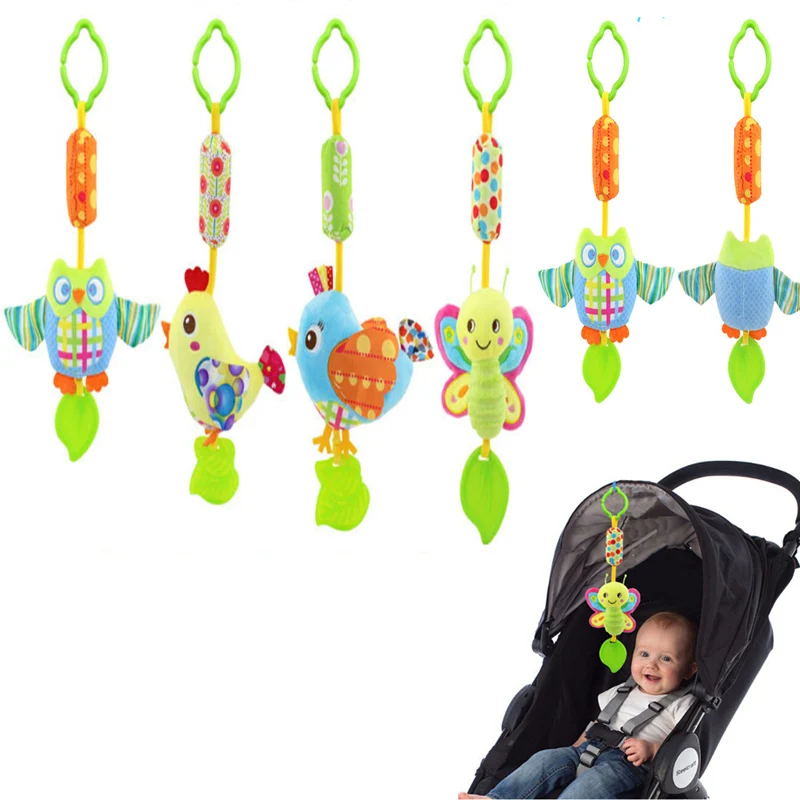 Забавные Животные зажим детская кроватка подвесные колокольчики игрушки для