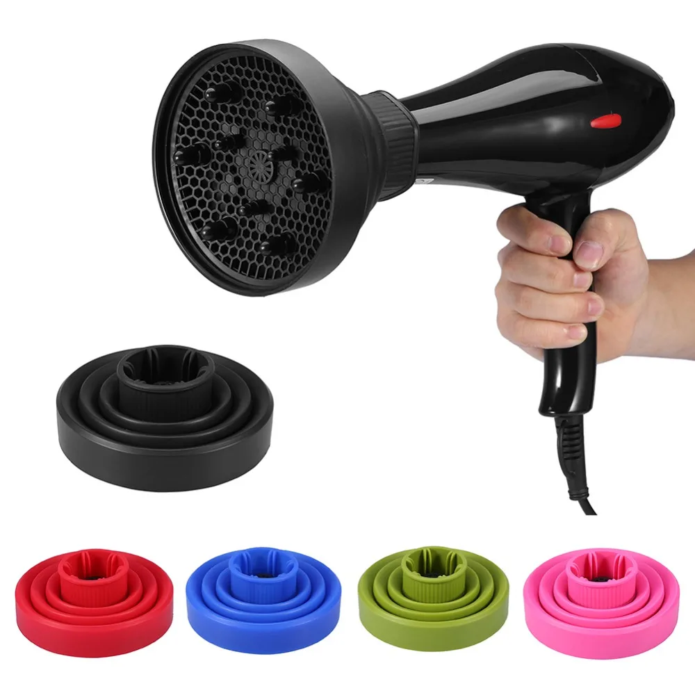 

Professional Silicone Hair Curl Diffuser Cover Foldable Easy Clean Heat Diffusing Blower Curl DIY Blower Hair Dryer Diffuser