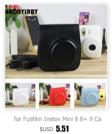 Для Fujifilm Instax Mini 8 8+ 9 Аксессуары для камеры цветы из искусственной кожи Защитная сумка на плечо Чехол