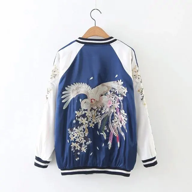 Женская двусторонняя куртка бомбер VOGUE с цветочным принтом в стиле