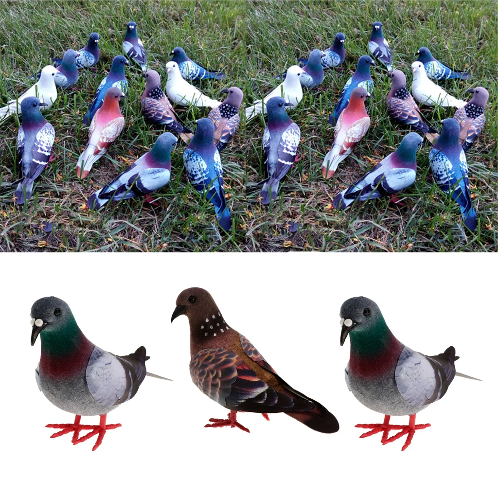 3x искусственные голуби имитация орнамента Искусственные Птицы из пенопласта