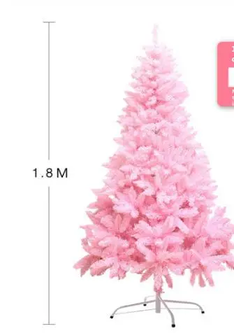 Розовая Рождественская елка Флокированная искусственная сосна Экологически