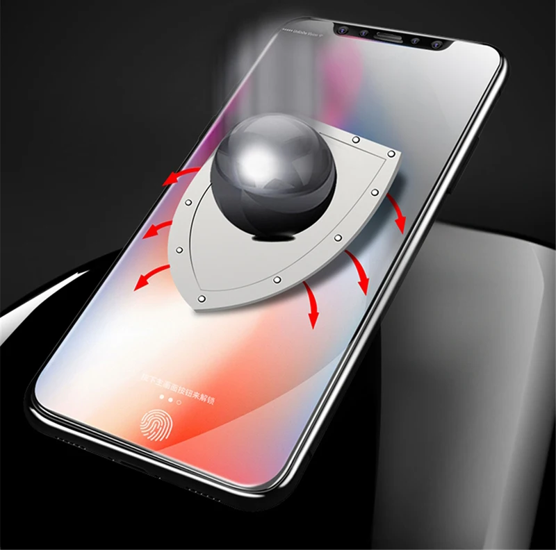 Закаленное стекло для iphone 12 13 11 Pro X XS MAX XR 7 8 6S 6 Plus XSMAX | Мобильные телефоны и