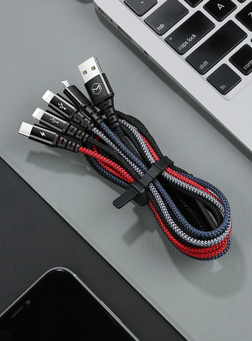 Mcdodo USB кабель для IPhone Xs Max XR X 4 в 1 зарядный кабель usb type C для samsung Xiaomi 9 USB C кабель 3 в 1 Micro USB кабель